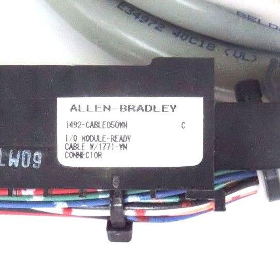 Used ALLEN BRADLEY 1492-CABLE050WN CABLE ASSEMBLY PRE WIRED FOR DIGITAL I/O MOD
