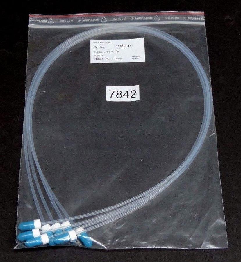 Used LOT OF 4 NEW TECAN 10619811 TUBING INTERCONNECT 2 X 3 X 800 MM