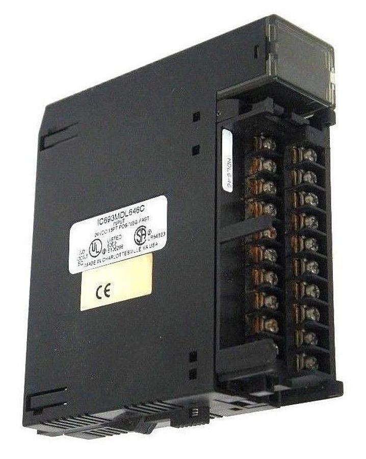 Used GE FANUC IC693MDL646C INPUT MODULE 24VDC 16PT POS/NEG FAST MISSING DOOR