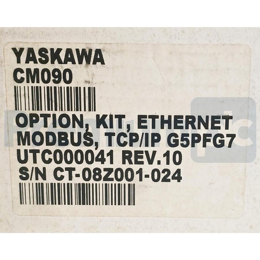 Used Yaskawa CM090 Ethernet Modbus TCP/IP Option Card Kit G5PFG7 Rev. 10 w/Accs. NSMP