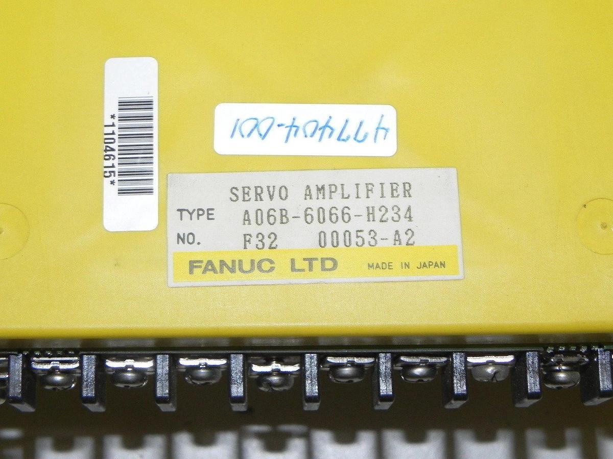 Refurbished FANUC A06B-6066-H234 SERVO AMPLIFIER 2AXIS 1/2-0SP0S-10 REPAIRED