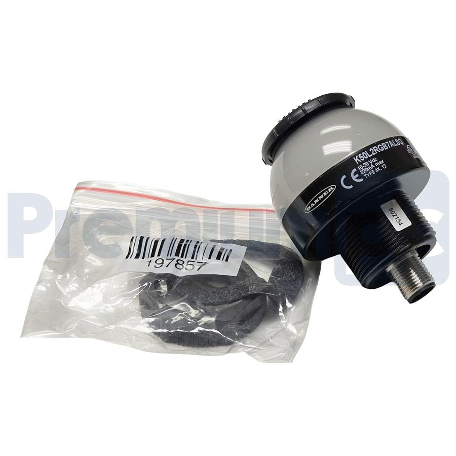 Used BANNER K50L2RGB7ALSQ K50 Pro Series RGB 7-Color Audible Indicator 802154 NSNP