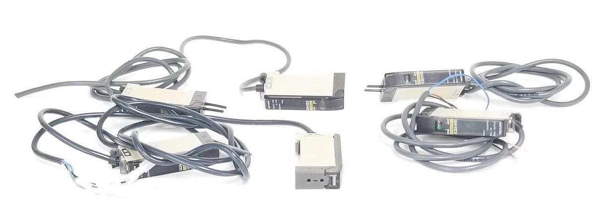Used LOT OF 6 OMRON E3X-H11 PHOTOELECTRIC SENSORS 10-30VDC, E3XH11