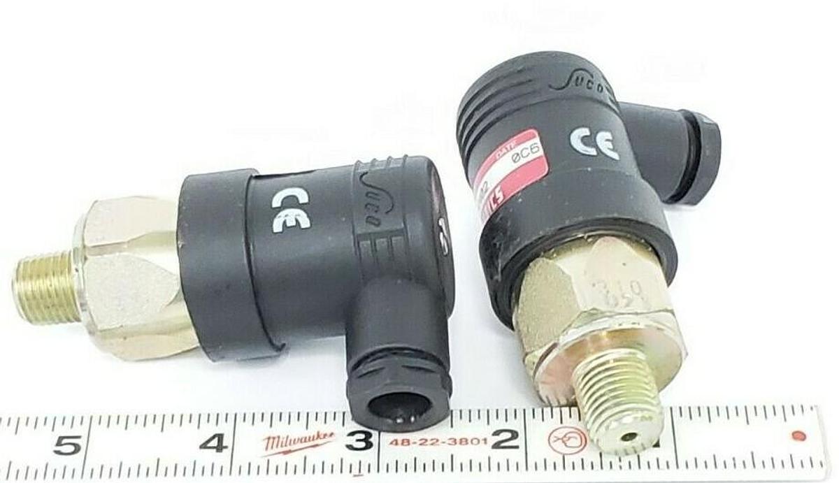 Used LOT OF 2 NEW NUMATICS PS180BAN02 PRESS. SWITCHES 4-20 PSI 1/4"NPT, DATE: 0C6