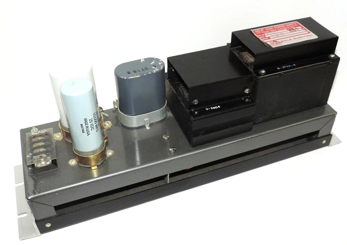 Used SOLA 28-2125-1 CVDC POWER SUPPLY 2821251, INPUT: 100-130 VAC