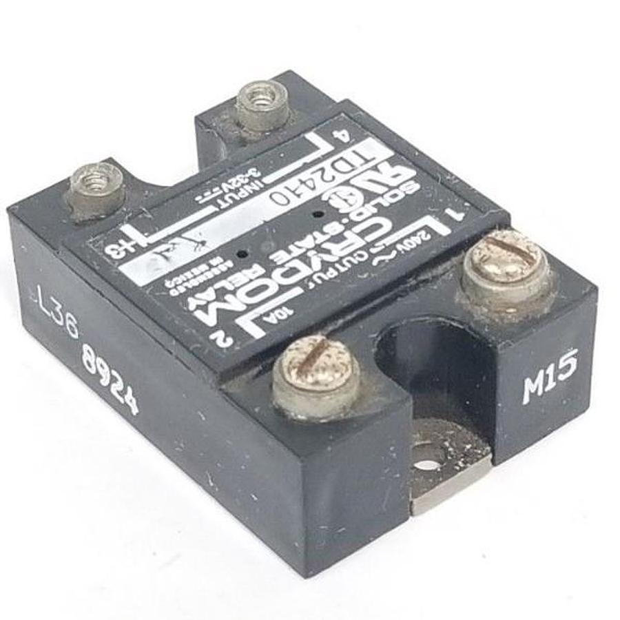 Used CRYDOM TD-2410 SOLID STATE RELAY TD2410 (MISSING 2 SCREWS) 240V, 10A