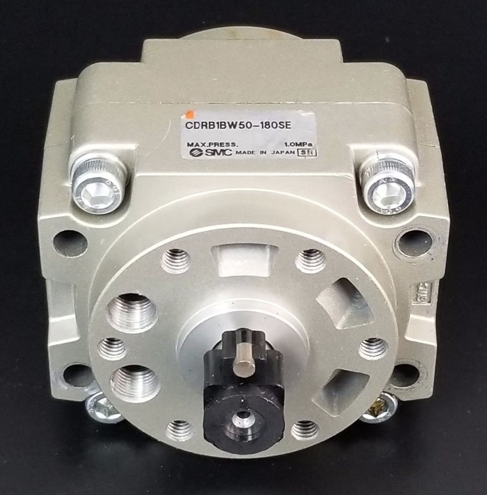 Used SMC CDRB1BW50-180SE MINI VANE ROTARY ACTUATOR CDRB1BW50180SE