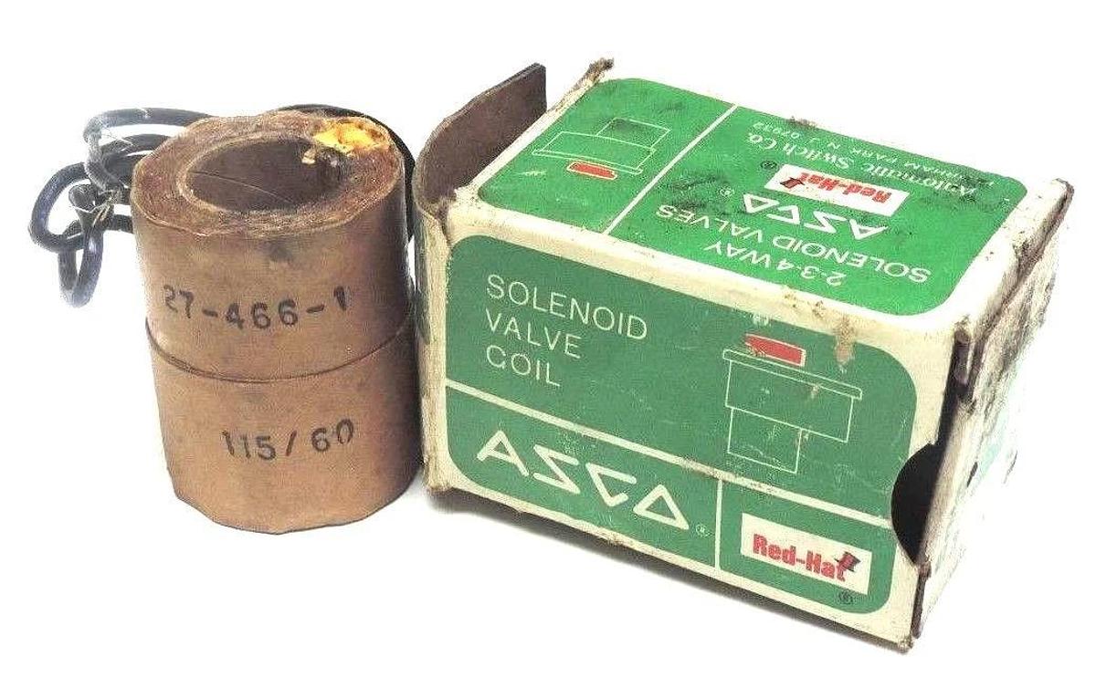 NIB ASCO 27-466-1 SOLENOID VALVE COIL 115/60, 274661