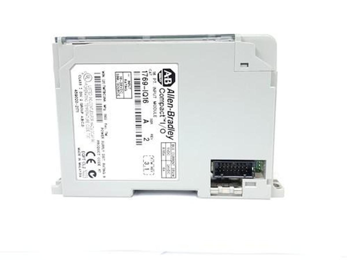 Used NEW ALLEN BRADLEY 1769-IQ16 SER. A REV. 2 COMPACT I/O 16 PT. INPUT MODULE