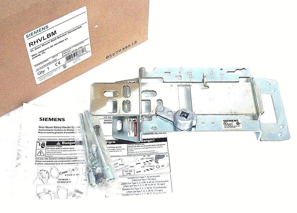 Used NIB SIEMENS RHVLBM VL DOOR MOUNT RHO BREAKER MECHANISM 3VL9400-3JE01
