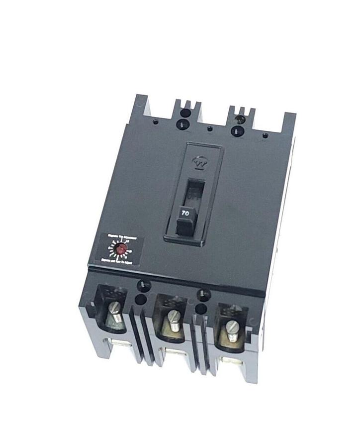 Used NEW WESTINGHOUSE 2606D95G31 CIRCUIT BREAKER 3P 70A 600VAC FB BKR MAG ONLY