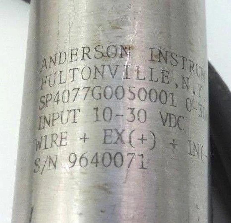 NEW ANDERSON SP4077G0050001 HIGH TEMPERATURE REMOTE TRANSMITTER