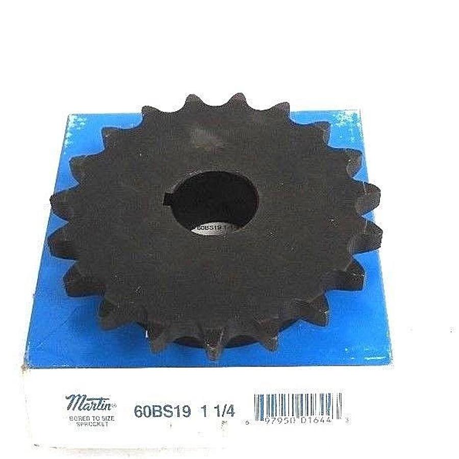 NIB MARTIN 60BS19-1-1/4 SPROCKET B HUB 19TEETH 1.25IN BORE 60BS19114