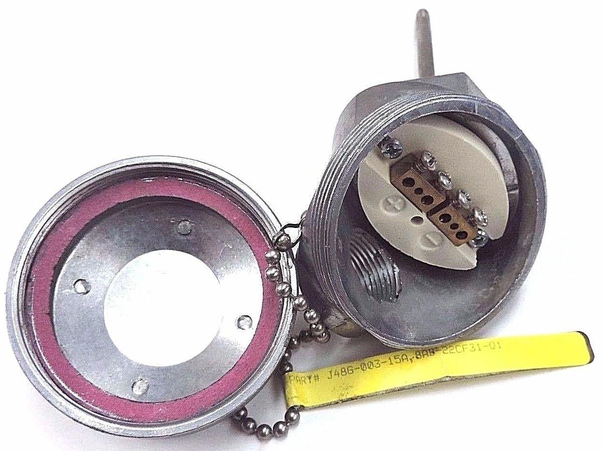 Used CONSOLIDATED CONTROLS J48G-003-15A, 8AB-22CF31-Q1 THERMOCOUPLE 3" PROBE