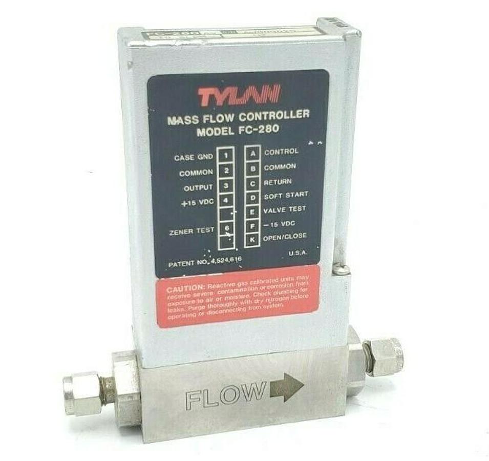 Used TYLAN FC-280AV 10 SLPM MASS FLOW CONTROLLER FC-280-AV-10SLPM-N2