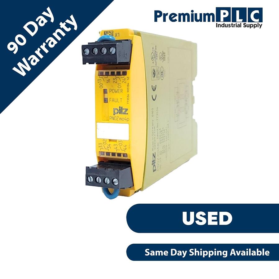 Used USED PILZ PNOZ mo4p 4n/o 773536 SAFETY RELAY EXPANSION MODULE PNOZMO4P