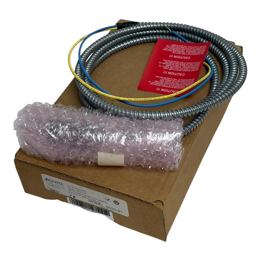 Used Eclipse Model 5600-91 UV Flame Scanner with 6 Foot Flex Conduit - New