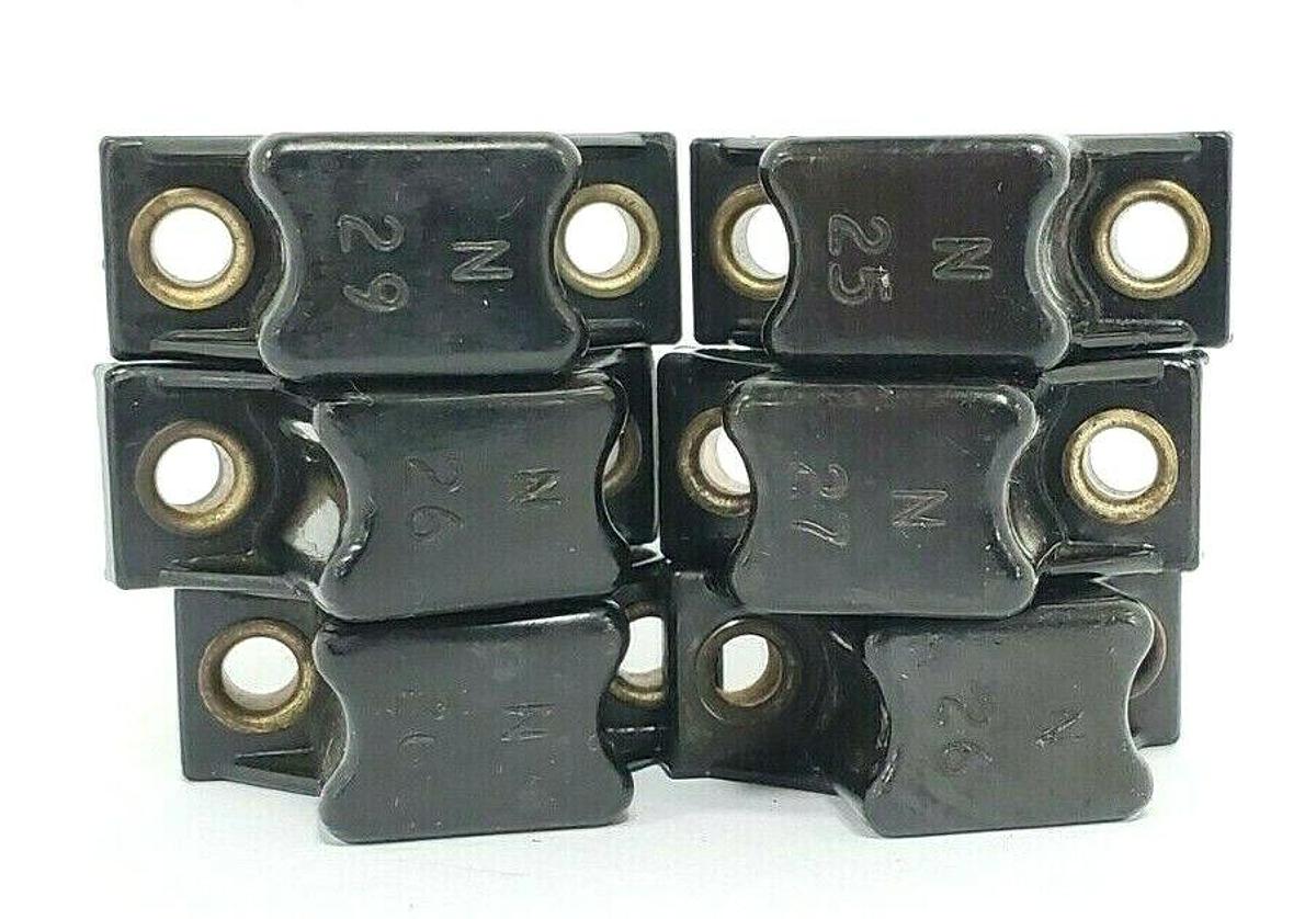 Used LOT OF 6 ALLEN BRADLEY HEATER ELEMENTS N25, N26, N27, N29