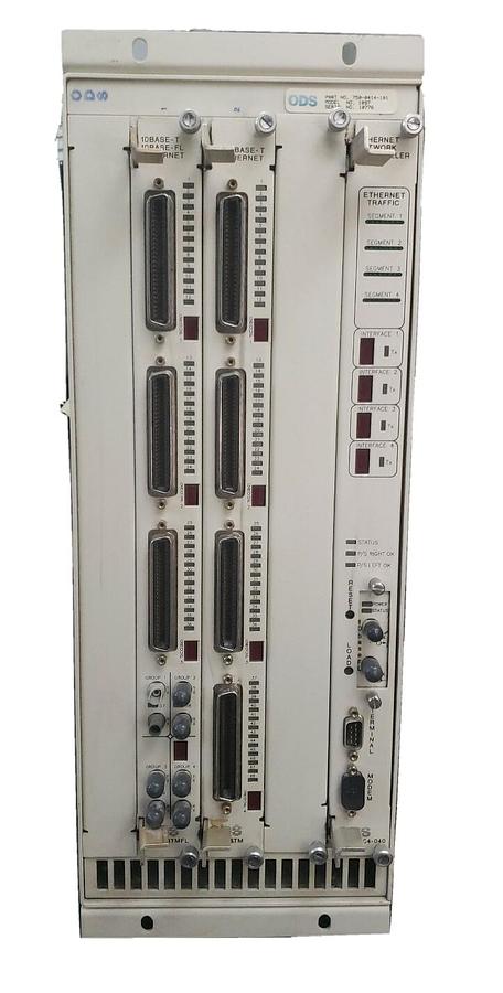 Used ODS 750-0414-101 MODEL 1097 4SLOT CHASSIS W/ 1094-BTM, 1094-BTML & 1094-ENC4-040