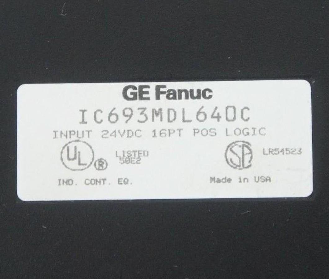 Used LOT OF 2 GE FANUC IC693MDL640C INPUT MODULE 24VDC 16 PT POS LOGIC MISSING DOORS