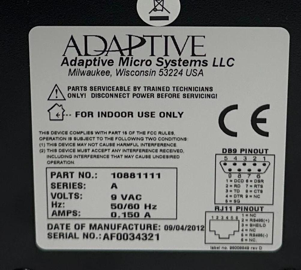 ADAPTIVE MICRO SYSTEMS AMS 1088-1111 / 10881111 RS-232/RS-485 CONVERTER BOX NSMP