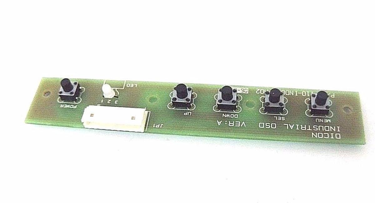 Used DICON INDUSTRIAL OSD 110-INDUS1-A02 VER. A BOARD 110INDUS1A02