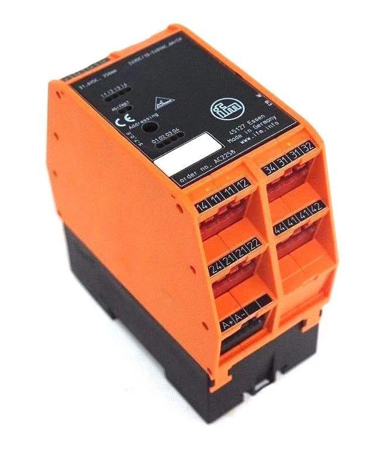 Used NIB IFM EFECTOR AC2258 MODULE AS-I SMARTLINE 4DI 4DO R, 31.6VDC, 250mA