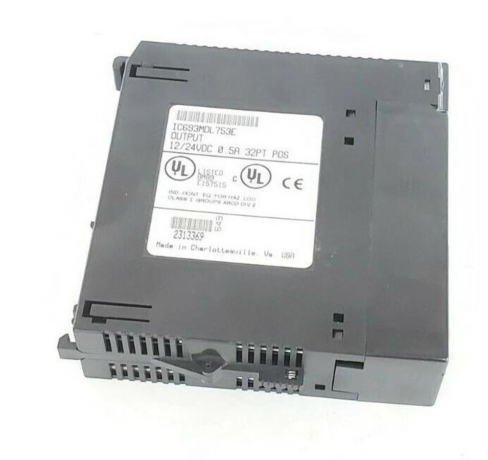 Used GE FANUC IC693MDL753E OUTPUT MODULE 12/24VDC .5A 32PT 44A732232-G01