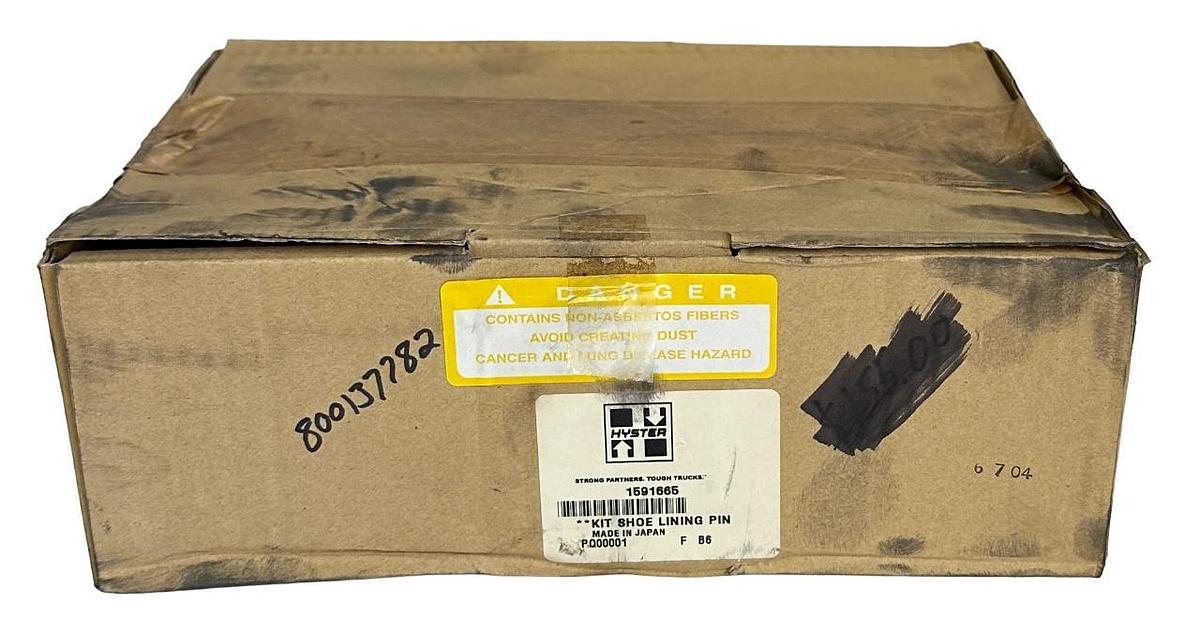 Used NEW HYSTER YALE 1591665 / 800137782 OEM BRAKE SHOE SET LINING KIT FOR FORKLIFT
