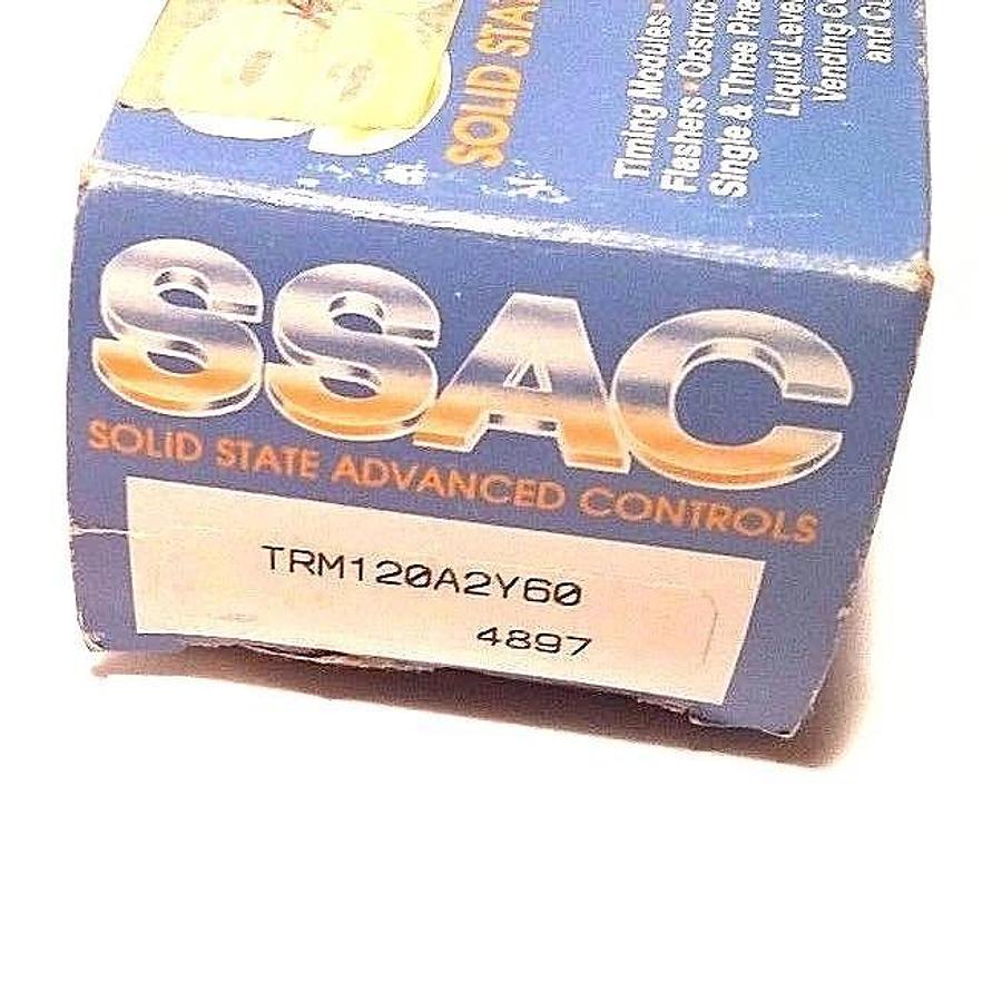 Used NIB SSAC TRM120A2Y60 TIME DELAY RELAY 120VAC, 1-60SEC, 4897