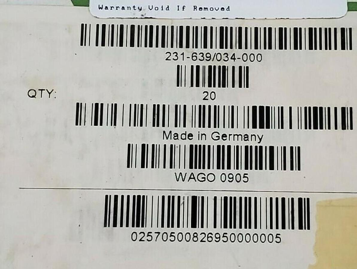 Used LOT OF 71 NEW WAGO 231-639/034-000 TERMINAL BLOCKS ORANGE SERIES 231