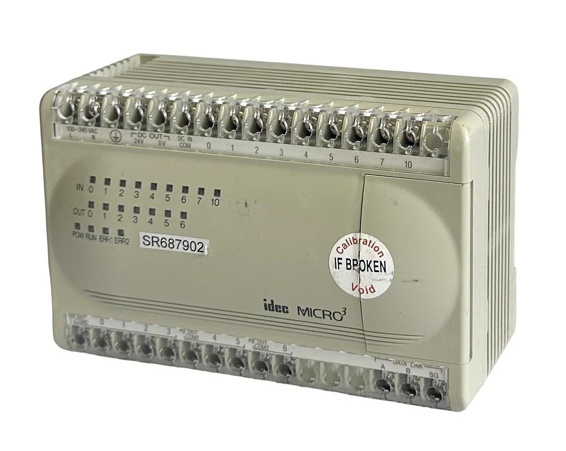 Used IDEC FC2A-C16A1 / FC2AC16A1 MICRO3 PLC CONTROLLER 100-240VAC 50/60Hz 30VA