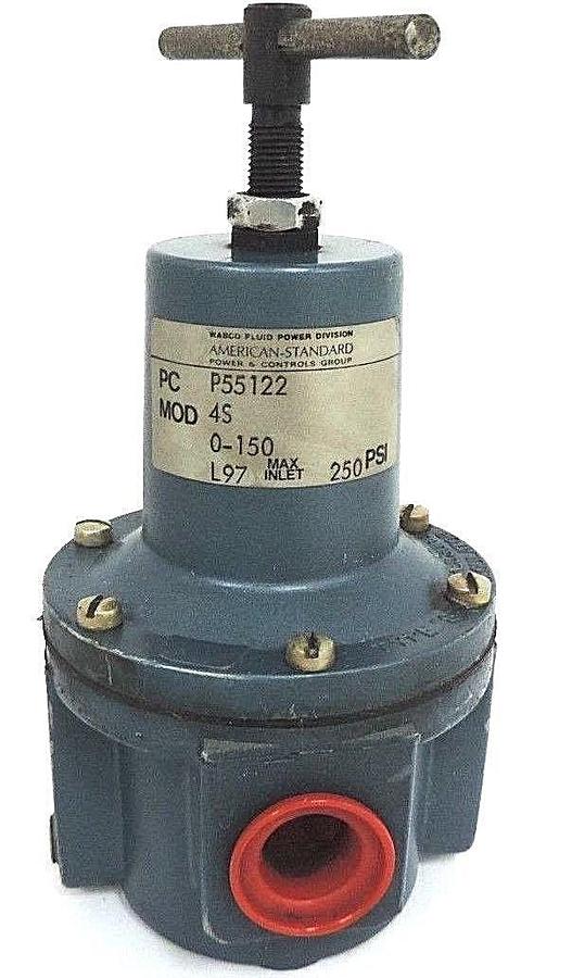Used NEW WABCO P55122 RELAY VALVE MOD: 4S, 0-150, 250PSI
