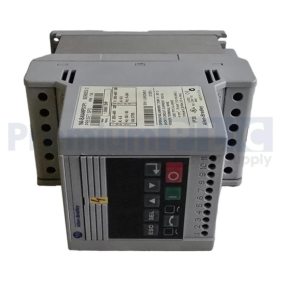 Used ALLEN BRADLEY 160-BA04NPS1P1 /C 160 SSC VARIABLE SPEED DRIVE 1.5kW/2HP FRN 7.06