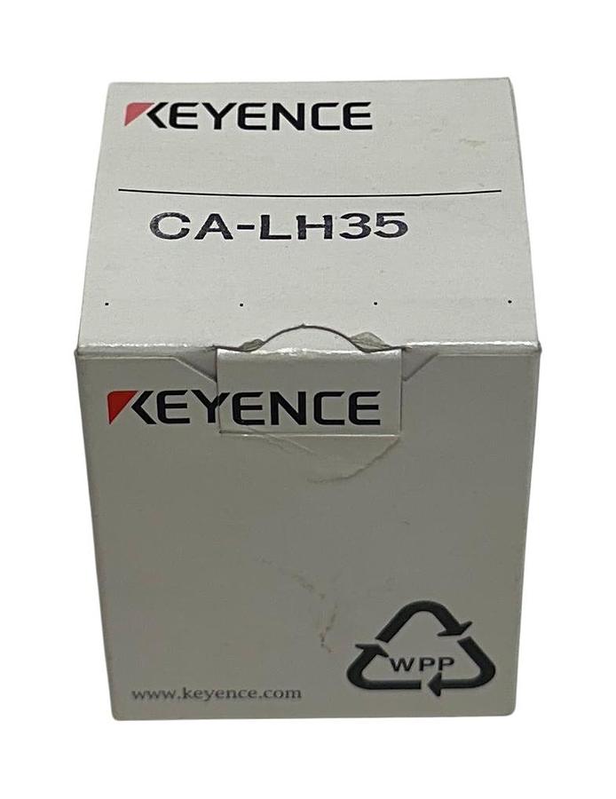 Used KEYENCE CA-LH35 / CALH35 HIGH-RESOLUTION LENS 35mm LOW-DISTORTION NSMP