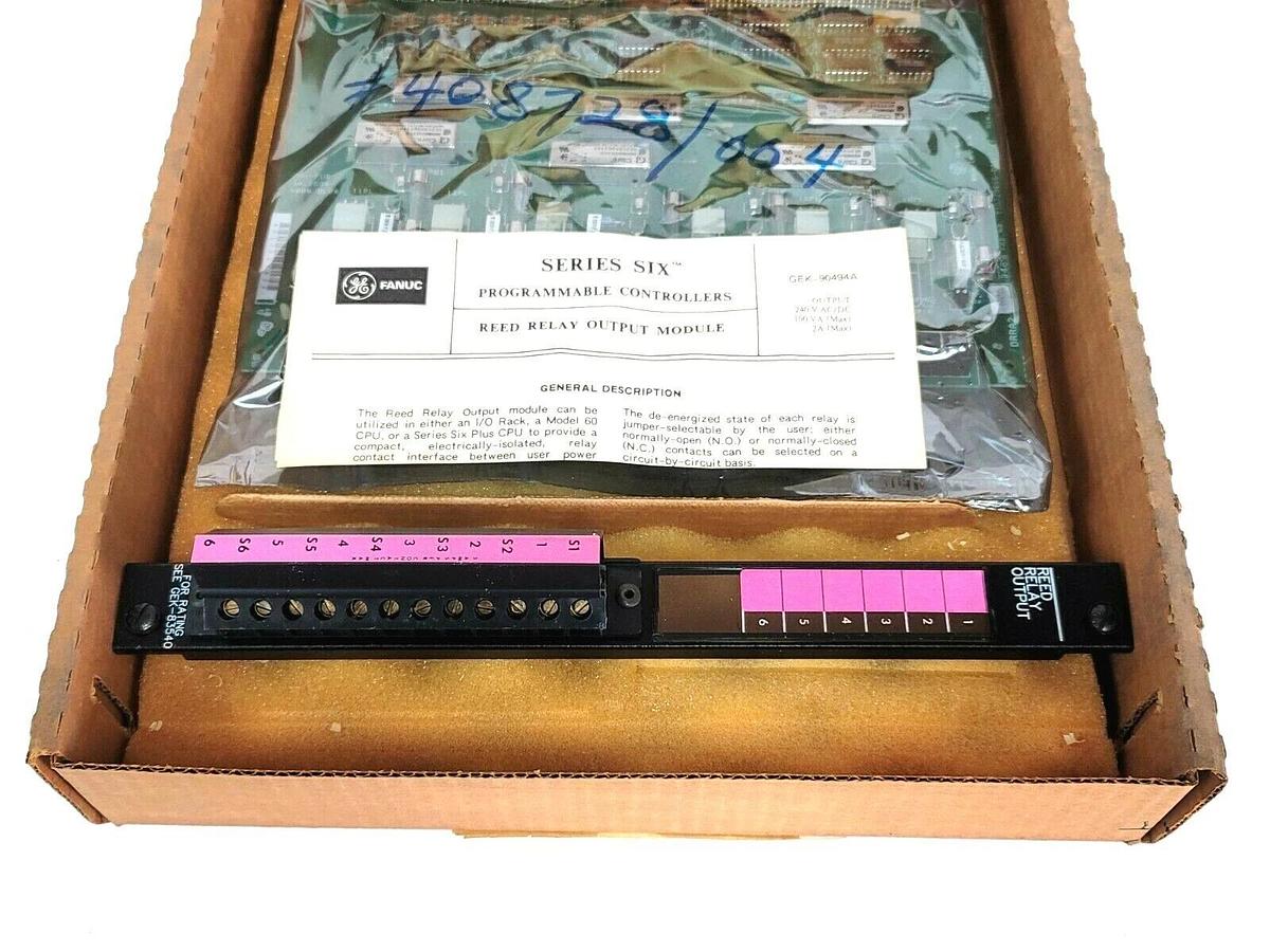 NEW GE FANUC IC600BF914K REED RELAY OUTPUT MODULE IC600 BF914K SERIES SIX