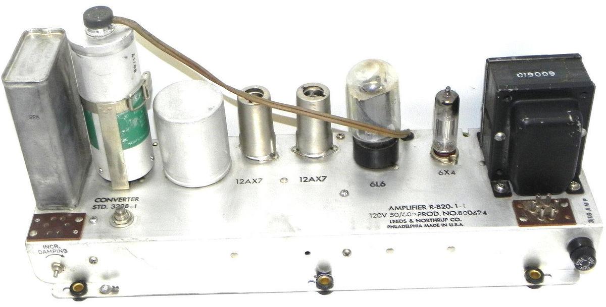 Used LEEDS & NORTHRUP R-820-1-1 AMPLIFIER R-820-1 PROD. NO. 800624 120V 50/60HZ