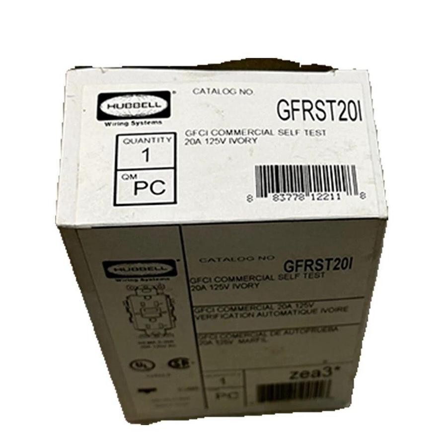 Used 3 NEW HUBBELL GFRST20I COMMERCIAL SELF TEST GFCI 20A 125V IVORY