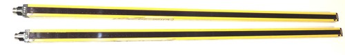 Used BANNER MSE4824Y AND MSR4824Y LIGHT CURTAIN SET MIN OBJECT SENS: 0.75''