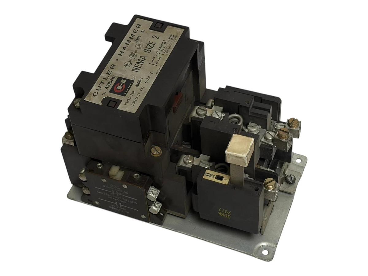 Used Cutler Hammer A10DN0 NEMA Size 2 Motor Starter Series A1 45 Amp 120V 60Hz Coil