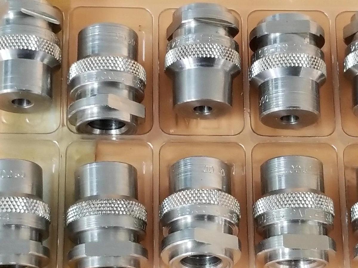 Used LOT OF 10 NEW SPRAYING SYSTEMS QU-SS0060 HEX NOZZLE TIPS QU-S0060