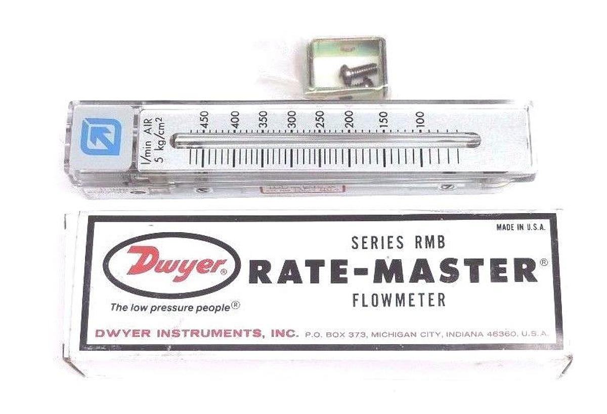 Used NIB DWYER 57-166098-00 SERIES RMB RATE MASTER FLOWMETER 1/MIN AIR 5 KG/CM 2