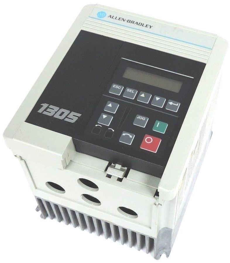 Used ALLEN BRADLEY 1305-BA04A DRIVE 380-460V SER. C W/ 1201-HA2 PROGRAMMING TERMINAL