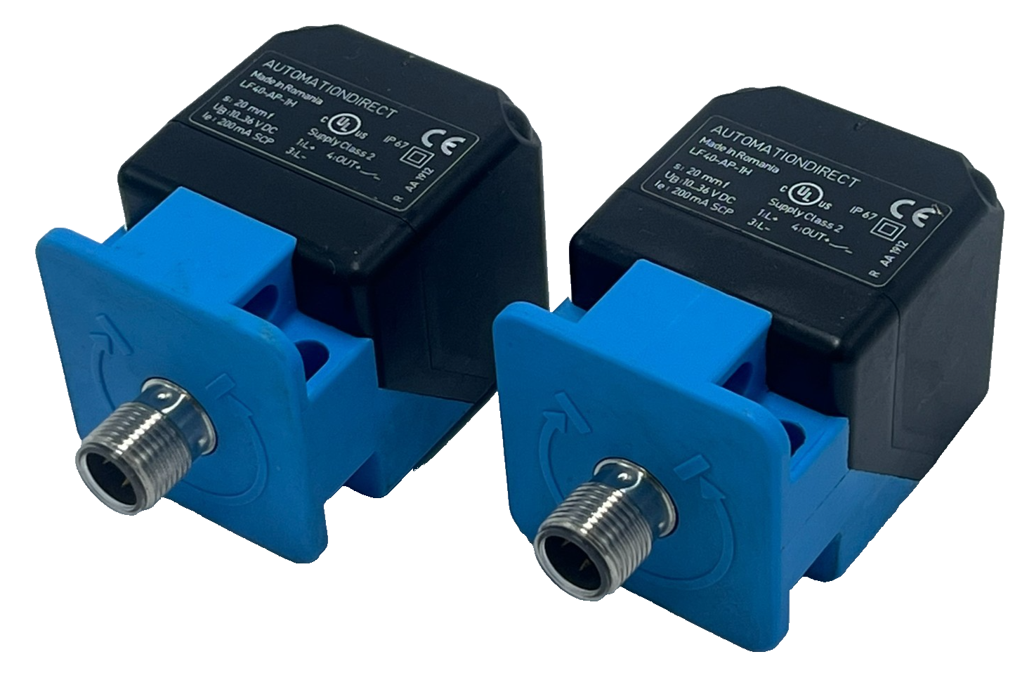 Used LOT OF 2 AUTOMATION DIRECT LF40-AP-1H Inductive Proximity Sensor 20mm Range
