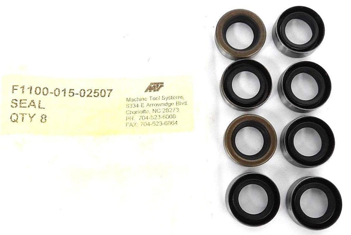 Used LOT OF 8 NEW MACHINE TOOL SYSTEMS F1100-015-02507 SEALS