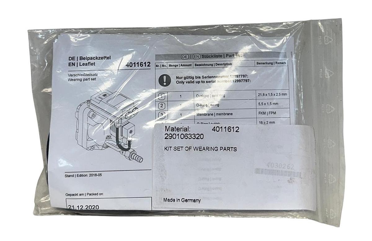 Used BEKO 4011612 / 2901063320 OEM WEARING PART SET KIT NSMP