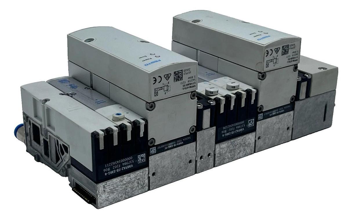 Used Festo MPA-S Valve Manifold | 2x VPPM-6TA Proportional Valves | 3x VMPA2 Solenoid