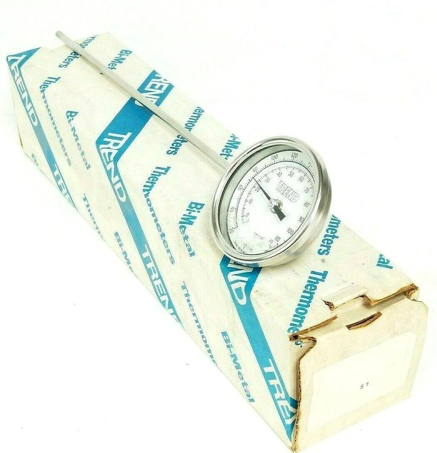 NIB TREND INSTRUMENTS MODEL 31LS THERMOMETER 12'' STEM 304.8mm 20-240 DEG. F