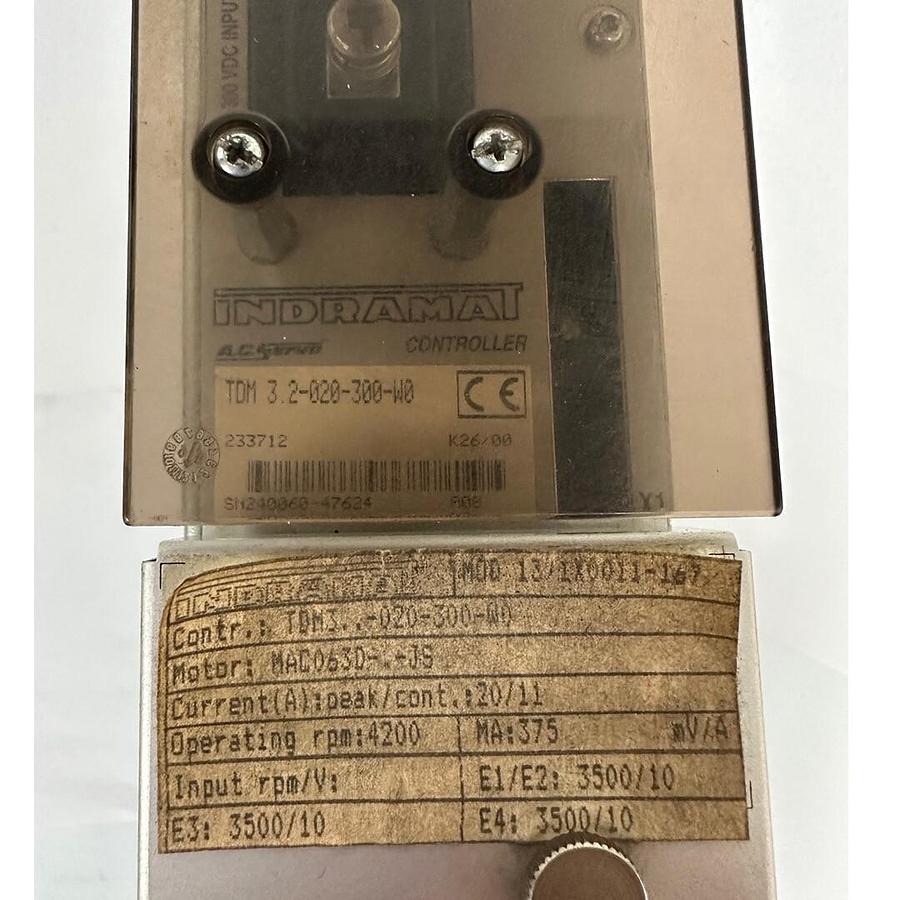 Used INDRAMAT TDM3.2-020-300-W0 / TDM32020300W0 AC SERVO DRIVE MOD13/IX0011-167