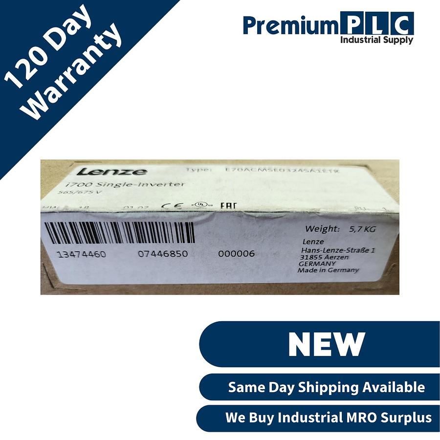 Used LENZE E70ACMSE0324SA1ETR i700 SERVO INVERTER SIGLE AXIS, 1 X 32A 565/675V NSMP